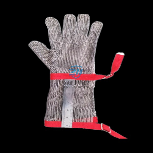Metal Mesh Cut Gloves Specially for Deboning with cuff length: 8cm, 15cm, 19cm, 20cm, 22cm